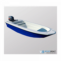 Стеклопластиковая лодка Wyatboat 430 тримаран