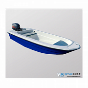 Стеклопластиковая лодка Wyatboat 430 тримаран