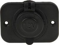 Разъем прикуривателя на панели, врезной, чёрный